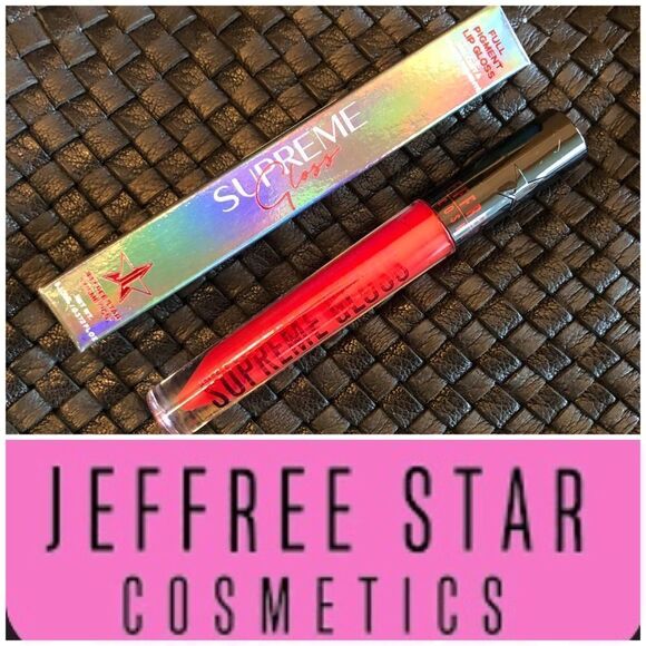 JEFFREE STAR - NWT Supreme Gloss Full-Pigment Lip Gloss/“Devil Horns” Lim. Ed. - Picture 1 of 14